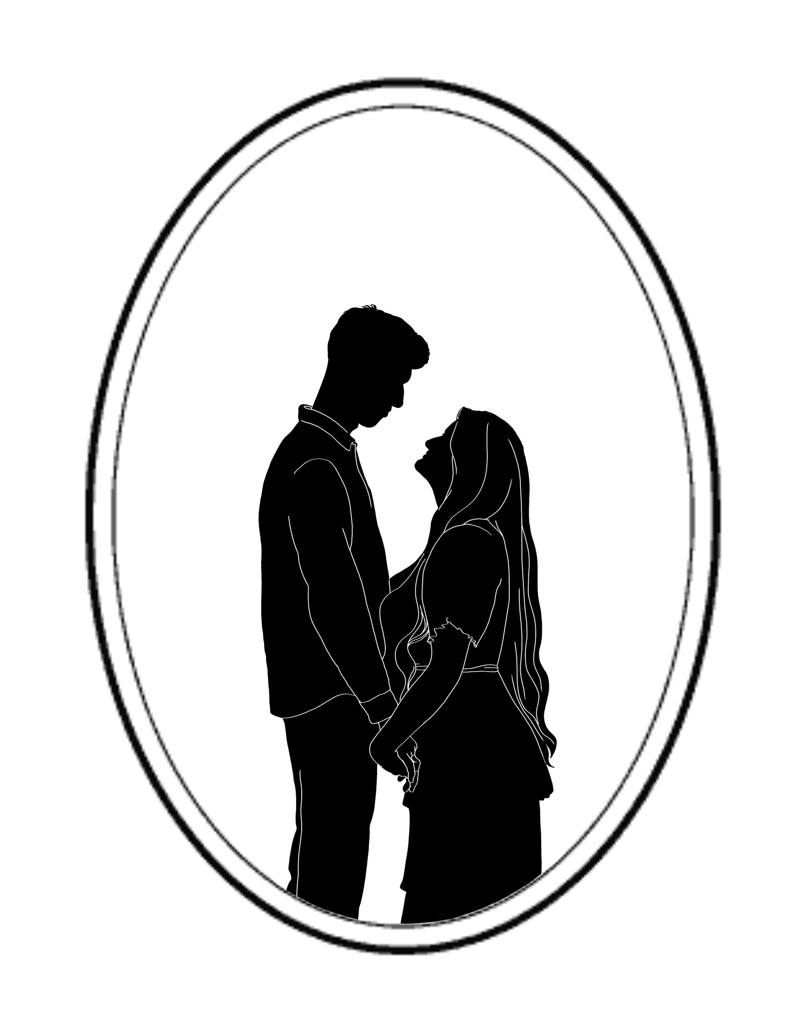 Custom Couples Silhouette