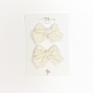 Twin Pinwheel // Ivory